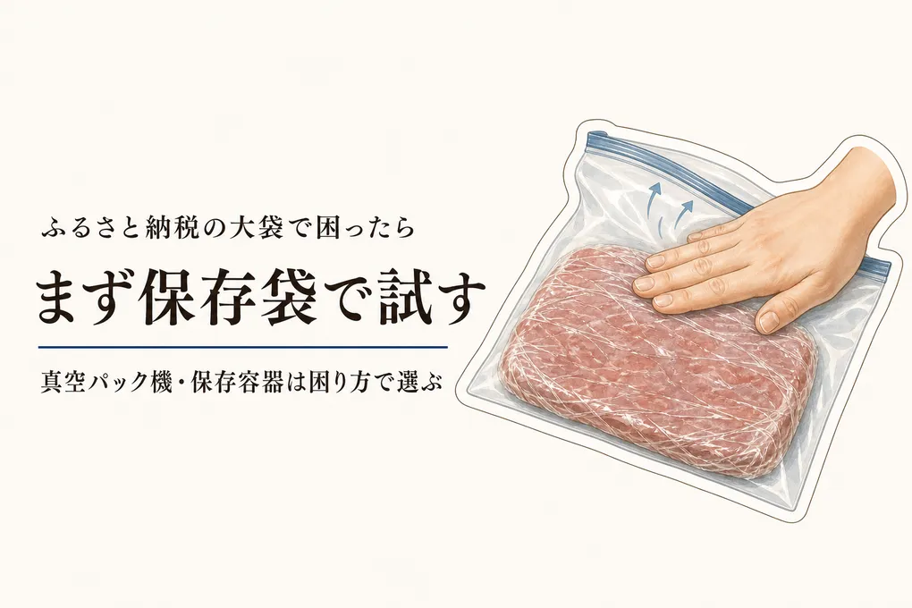 大容量返礼品の小分けに真空パック機は必要？冷凍保存容器との使い分け