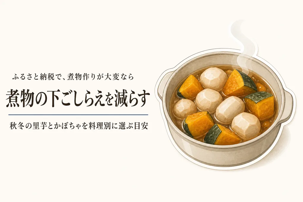 ふるさと納税の冷凍里芋・冷凍かぼちゃ｜秋冬の煮物の下ゆでを楽にする返礼品の選び方